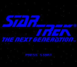 Shin Star Trek - The Next Generation - Ooinaru Isan IFD no Nazo no Oe (Japan) Title Screen